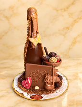 Load image into Gallery viewer, 3D Champagne Bottle with Truffle Filled Glass. Artisan order