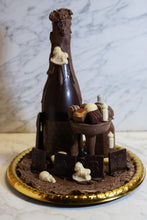 Load image into Gallery viewer, 3D Champagne Bottle with Truffle Filled Glass.  Artisan order