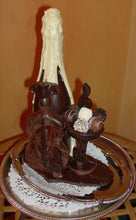 Load image into Gallery viewer, 3D Champagne Bottle with Truffle Filled Glass.  Artisan order