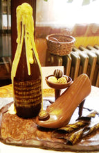Load image into Gallery viewer, 3D Champagne Bottle with Truffle Filled Glass.  Artisan order