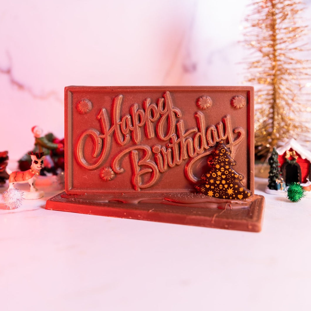 Happy Birthday Plaque with Base