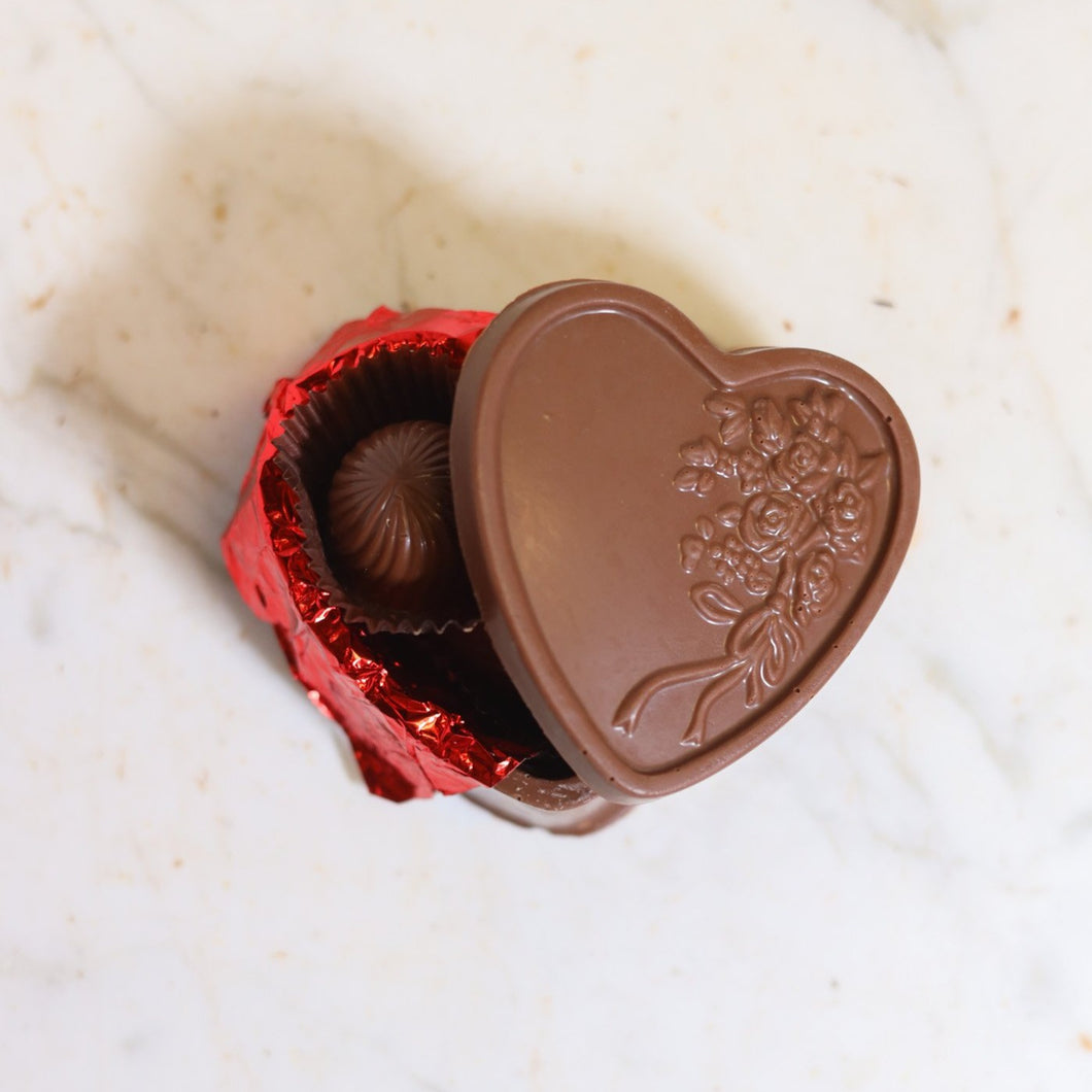 Floral Heart Shaped Chocolate Box